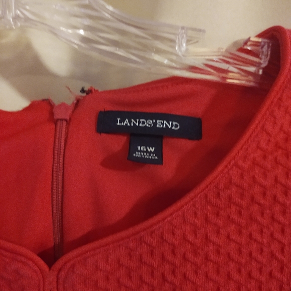 Lands' End Dresses Lands End Knit Keyhole Sheath Pink Dress Poshmark